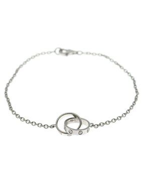 Cartier 18k White Gold Baby Love Bracelet